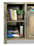 84 inch Electric Fireplace TV Stand for TVs up to 95 inches, Minimal Assembly, Barnwood Finish GL-B108P160232