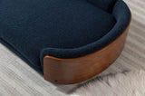 Scandinavian style Elevated Dog Bed Pet Sofa With Solid Wood legs and Walnut Bent Wood Back, W794125959