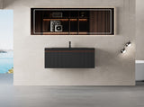 30'' Floating Bathroom Vanity with Sink, Wall-Mounted Striped Bathroom Storage Cabinet with W1573P265196