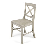 ZNTS Roshan Farmhouse Acacia Wood Dining Chairs, Light Grey Wash 62888.00LGW