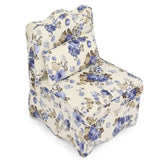 Flannel single dining chair with soft seat cushion and backrest, no armrests, matching pillow can be W487P221666