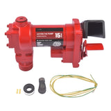 Red Cast Iron Fuel Transfer Pump 115V 15GPM for Diesel Kerosene Mineral Spirits 45719370