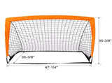2 Pack Pop Up Soccer Goals, Portable Foldable Soccer Nets with Carry Bag & Ground Stakes, for Kids 98497607