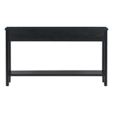U_STYLE Contemporary High-Quality Entryway Console Table with 4 Spacious Drawersm,1 Practical Bottom N711P218638B
