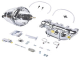 7'' Chrome Power Brake Booster Master Cylinder Disc Drum Kit Fits for Chevy Bel Air One-Fifty 62554993