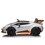 ZNTS Lamborghini Huracan Sto 24V Kids Electric Ride-On Drift Car: Speeds 1.86-5.59 MPH, Ages 3-8, Foam W1396P155007