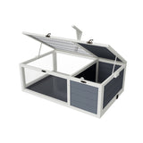Reptile Habitat Tortoise House with Lamp Holder, 3 Acrylic Observation Windows, 2 Waterproof Trays, 94227067