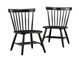 Spindle Back Chair , Brown finish B356P367963