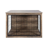 Dog Crate Furniture ,Wooden Dog Crate with Double Doors, Dog Furniture, Indoor Dog Kennel, W331P225794