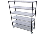 6 Tier 6000lbs Capacity NSF Metal Shelf Wire Shelving Unit, Heavy Duty Adjustable Storage Rack with W465142118
