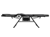 Beauty Bed, Model SBWDB, Black, PVC Upholstery, Iron Frame, 72in, Adjustable Backrest & Leg Angle, 51308411