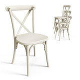 2pcs X- back Garden Plastic Folding Chair White 51284971