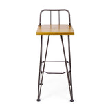 DENALI INDUSTIAL WOOD AND METAL BARSTOOL 61328.00