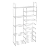 ZNTS FCH Double row 9 layers with handles Non-woven shoe rack Iron pipe + PP pad + plastic 18408970