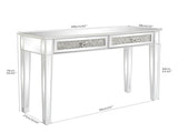 106*38*76cm Modern Mirror Two-Pump Computer Table Silver 76819438