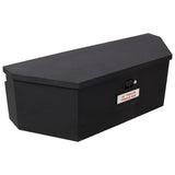 46"X18"X14.5" Tongue Truck Box Black Heavy Duty Steel Trailer Tongue Box, 6.7 CUFT Capacity, With W465P225052