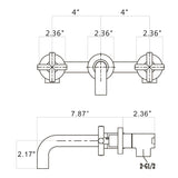 Bathroom Faucet Wall Mounted Bathroom Sink Faucet TH8008BG