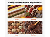 Manual Grain Mill with High Hopper, Hand-Crank Corn Grinder, Durable Cast Iron Grinding Mill with 67426151