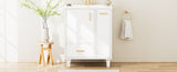 24" Bathroom Vanity with Sink, Bathroom Cabinet with Door Shelf, Deep Drawer, 2-Tier Pull-Out N759P269734K