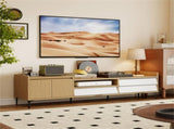 71" Entertainment Center with Drawers & Cabinet, Cable Management TV Console for Living Room 15236372