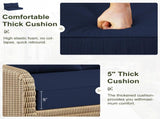 Outdoor Loveseat Cushion Set, 48 x 24 inch, Water Repellent Patio Furniture Cushions Replacement 41417926