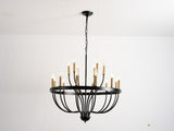 15-Light Chandelier Industrial Iron Candle Chandelier Modern Suspended Farmhouse Pendant Light W5008P479818