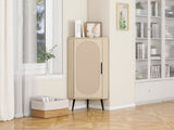 Corner cabinet ,Rattan door,Freestanding Corner Tables For Small Spaces, Corner Shelf Stand For W688P160490