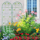 2 Pack Metal Garden Trellis 71" x 19.7" Rustproof Trellis for Climbing Plants Outdoor Flower Support 32623038