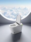 ZNTS Smart Toilet with Built-in Bidet Seat, Tankless Toilet with Auto Lid Opening, Closing and Flushing, W2894P228360