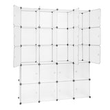 ZNTS 20 Cube Organizer Stackable Plastic Cube Storage Shelves Design Multifunctional Modular Closet 05058128