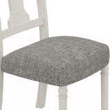 Tannen Set of 2 White and Gray Dining Side Chair B061P182979