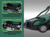 Garden Scarifier, 2-in-1 16INCH Dethatcher Scarifier,15 Amp Electric Lawn Dethatcher,Removable W46568154