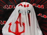 4.3ft Halloweenations Outdoor Life Size Animatronics Ghost with Trident, Sound-Actived Party 86483055
