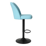 Swivel Bar Stools Set of 2,Height Adjustable Counter Stool,Modern Armless Faux Leather Barstool W561P175969