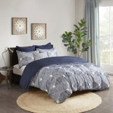 King/Cal King Cotton Jacquard Duvet Cover Set B035129132