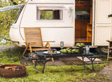 3 ft Portable Picnic Table with Wing Panels 39502910