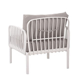 Outdoor Patio Club Chair, Modern Patio Furniture, Waterproof Thick Cushion Deep Seating for Porch, N780P199454W