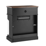 25 inch Stand Side Table with 3-Sided glass Electric Fireplace W1769134114