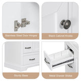36" Bathroom Vanity without Sink, Cabinet Base Only, Six Drawers, Multi-Functional Drawer Divider, WF307973AAK