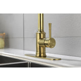 Single Handle High Arc Pull Out Kitchen Faucet,Single Level Stainless Steel Kitchen Sink Faucets W2287141939