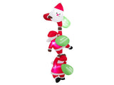 9.2 FT Hanging Christmas Inflatable with 3 Climbing Santas & Gift Bags, Built-in LED Lights Blow Up 57707693