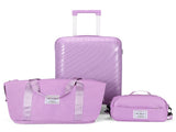Luggage Sets 3 Piece, PP Luggage Set, Suitcases with Wheels, Hardside Hard Shell Travel Luggage with 90114358
