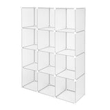 ZNTS Cube Storage 12-Cube Book Shelf Storage Shelves Closet Organizer Shelf Cubes Organizer Bookcase 02284857