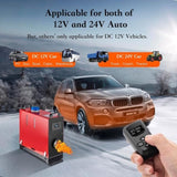 Diesel Heater All in One 8KW 12V-24V Portable Car Diesel Air Heater with Muffler, LCD Monitor, 46690034