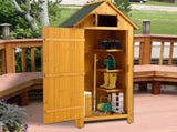 Outdoor Tool Storage Cabinet, Wooden Fir Garden Shed with Single Storage Door 75540966