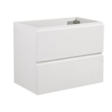 ZNTS Alice-24W-201,Wall mount bathroom vanity WITHOUT basin, white color, with two drawer. W1865107107