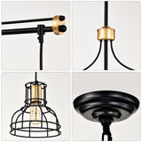 Dining Room Light Fixture/Chandelier Over Table, 40-Inch Hanging for Farmhouse Linear W1592P233442