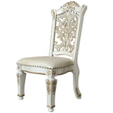 Ivory and Antique Pearl Side Chair with Nailhead Trim B062P209285
