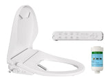 Smart Bidet Toilet Seat with Side Knob Adjustable Heated Seat with Water Temperature and Pressure 35118846