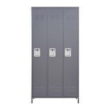 ZNTS 3 Door 72"H Metal Lockers With Lock for Employees,Storage Locker Cabinet for Home Gym Office School 58081242